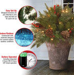 🔥🔥Final 3 Hours: 50% OFF🎄Pre-lit Artificial Christmas Tree Urn Filler💐