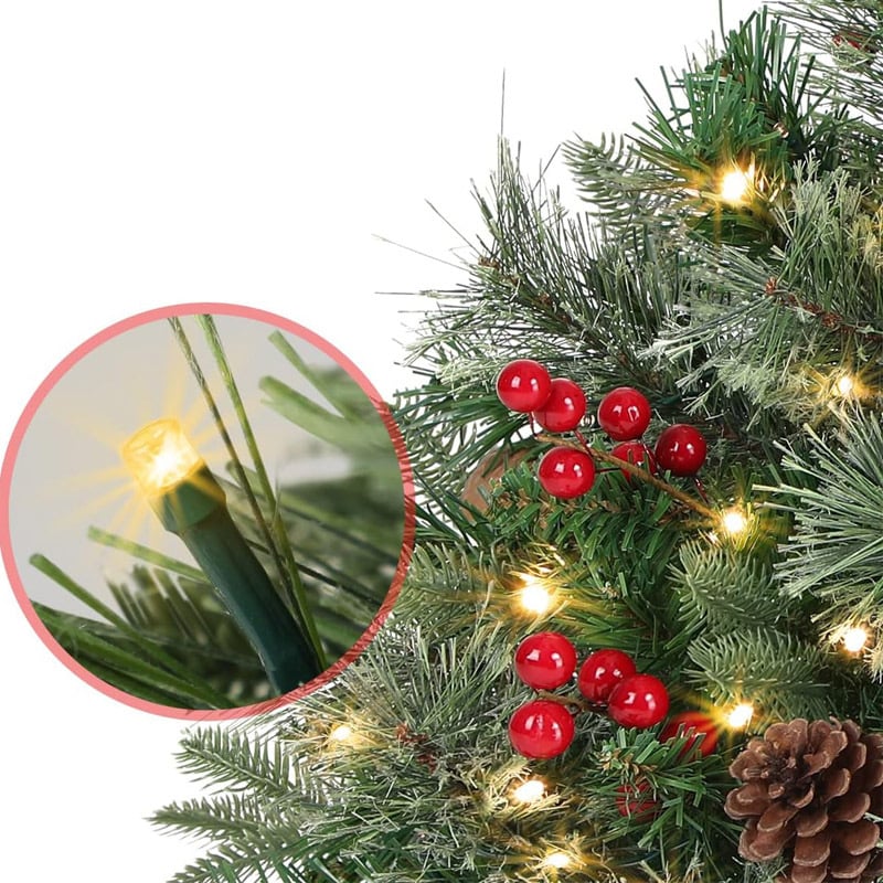 🔥🔥Final 3 Hours: 50% OFF🎄Pre-lit Artificial Christmas Tree Urn Filler💐
