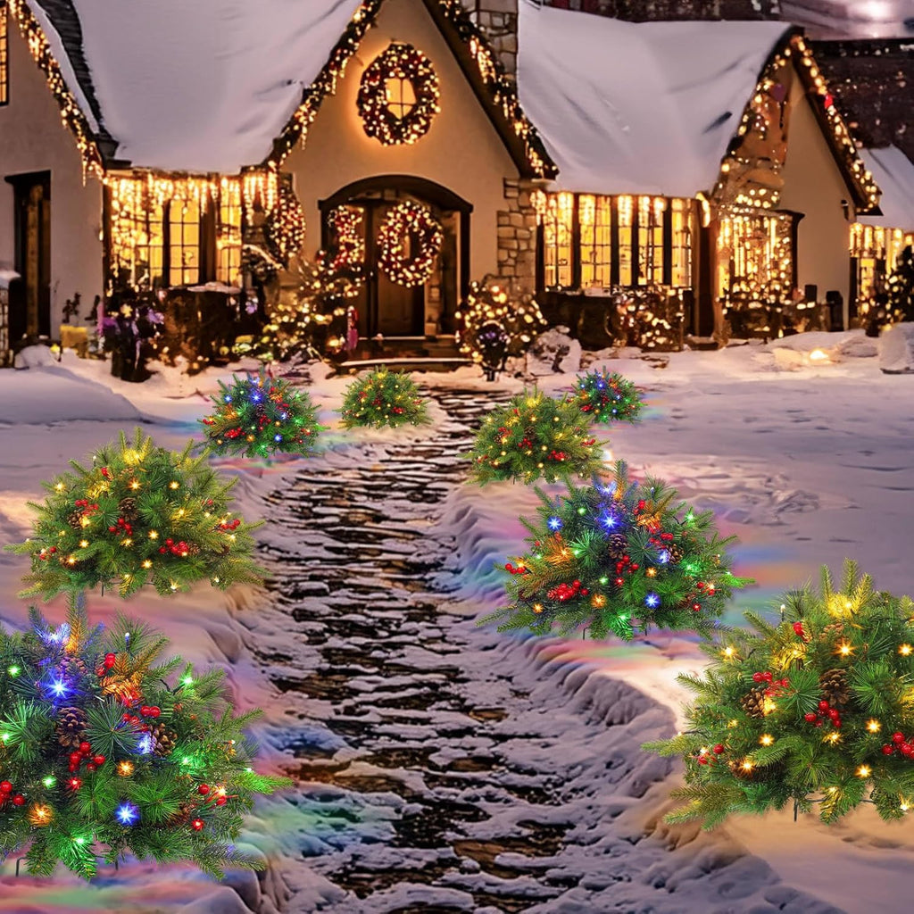 🔥🔥Final 3 Hours: 50% OFF🎄Pre-lit Artificial Christmas Tree Urn Filler💐