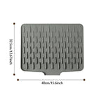 No-Spill Silicone Worktop Saver – Heat-Resistant & Non-Slip Mat for Drip-Free Drying