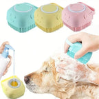 ⏰ Super Discount 🌟3PCS Pet Shampoo Brush With Built-In Dispenser - Gentle Massage Bath Comb For Dogs & Cats, No Batteries Required