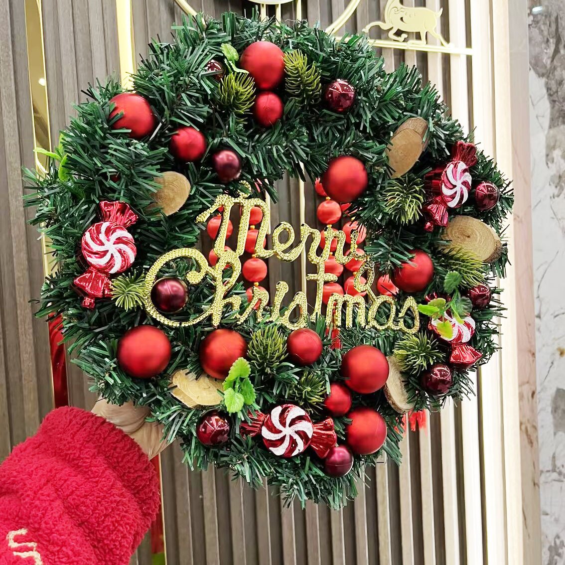🎄Christmas front door hanging wreath door hanging wall hanging