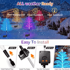 Seven Colors Gradient Solar Christmas Tree Light