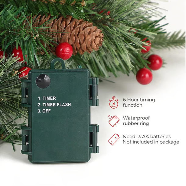 🔥🔥Final 3 Hours: 50% OFF🎄Pre-lit Artificial Christmas Tree Urn Filler💐