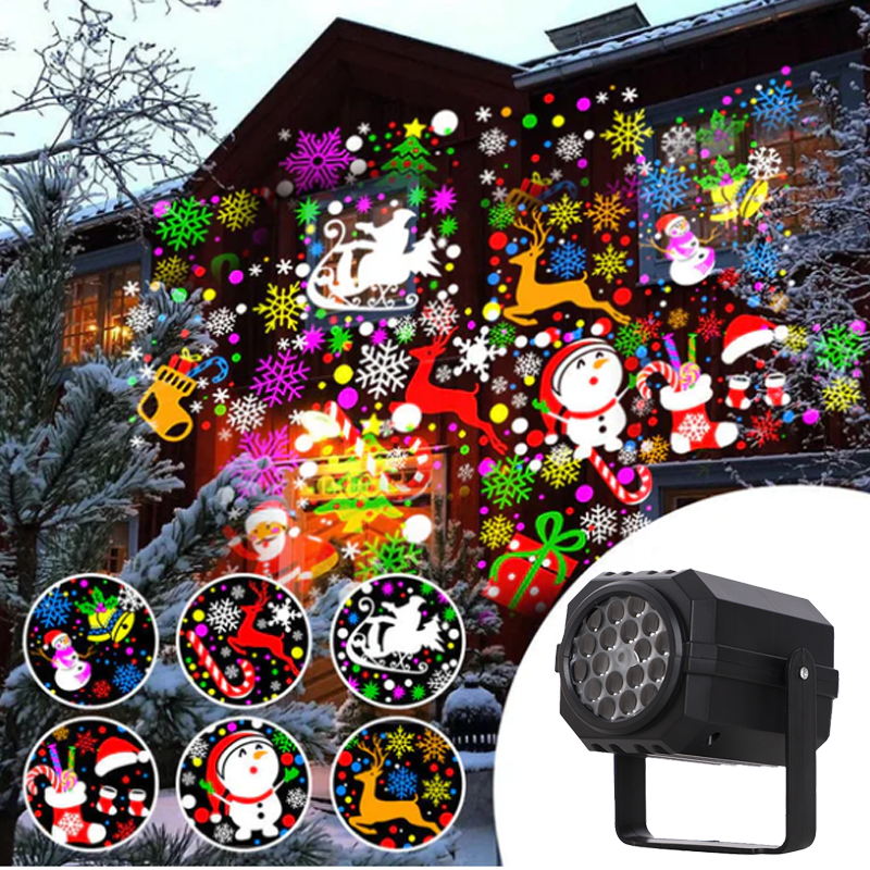 🎅Early Xmas Sales🎄Rotating LED Christmas Pattern Projector Light